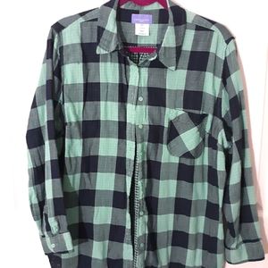 Plaid button down